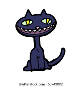 black cat cartoon