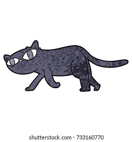 black cat cartoon