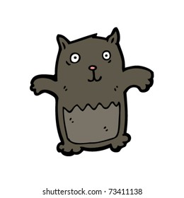black cat cartoon