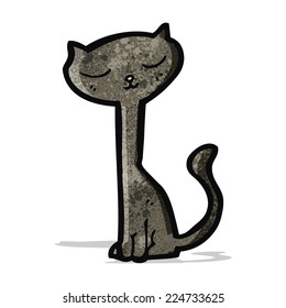 personaje de caricatura de gato negro
