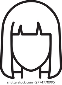 Black cat face icon