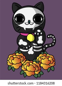 black cat halloween