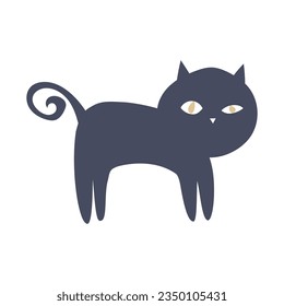 black cat, Halloween, animal, cat, icon