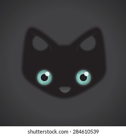 Black cat head