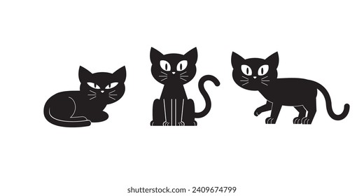 Black Cat Icon, Icon and Graphic Design