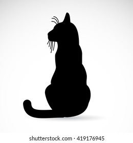 Black Cat Icon Isolated On White Background. Vector Art.