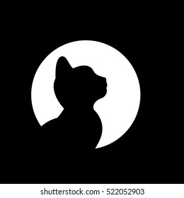 black cat, illustration, vector,