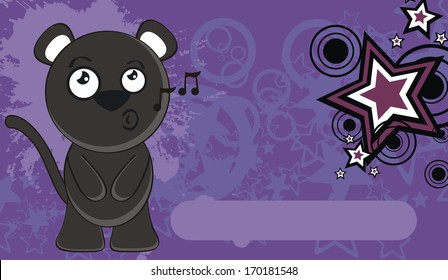 black cat kid cute background vector