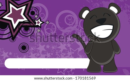 black cat kid cute background vector