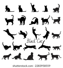 Black cat Kitten, animal silhouettes, mammal, cat Like Mammal, animals 