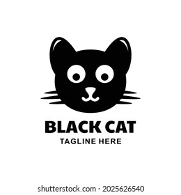 Black cat, Logo Design Vector, Abstract emblem, design concept, logotype element , template, can you editable as you wish.