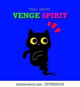 black cat on thai ghost costume collection