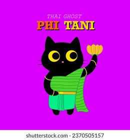 black cat on thai ghost costume collection