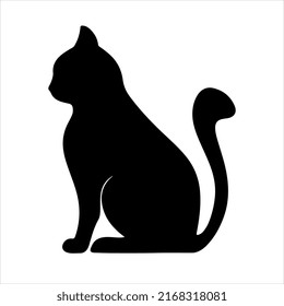 Black Cat Portrait Logo Tattoo Stock Vector (Royalty Free) 2168318081 ...