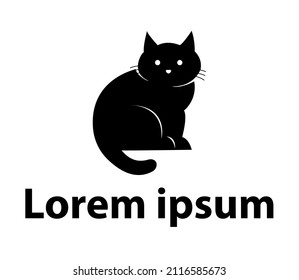BLACK CAT SHADOW LOGO VECTOR 
