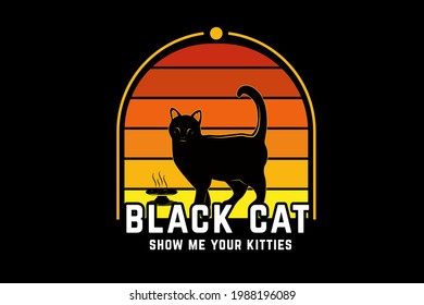 black cat show me your kitties color orange and yellow