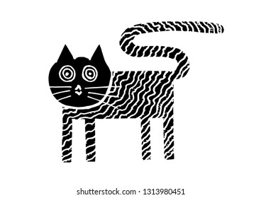 black cat silhouette