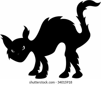 Black Shape Silhouette Magical Unicorn On Stock Vector (Royalty Free ...