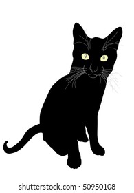 black cat silhouette