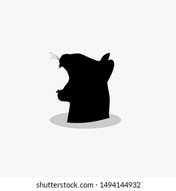 Black Cat Silhouette logo , animal logo. Cartoon animal character design.

Vector illustration.