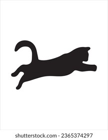 Black Cat Silhouette Vector Bundle