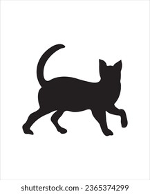 Black Cat Silhouette Vector Bundle