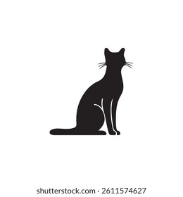  black cat silhouette vector illustration