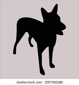  black cat silhouette vector stock