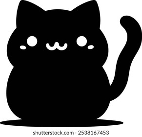 black cat silhouettes. illustration vector cat silhouettes design free download, cat vector art