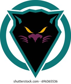 black cat sport logo design