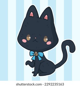 Black Cat Vector Art 01