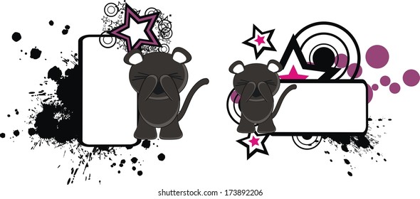 black cat vector copyspace in vector format very easy to edit
