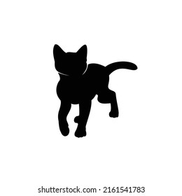 Black cat vector design for logo or T-shirt design or outwear.