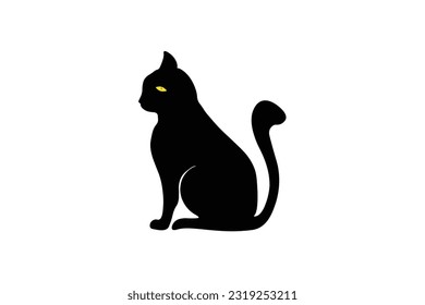 black cat vector free desigen