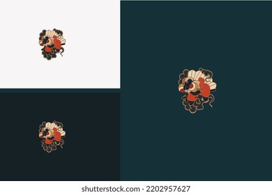 black cat vector illustration design