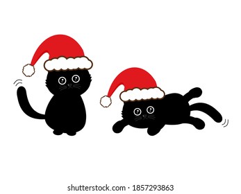 8,254 Cat with santa hat Stock Vectors, Images & Vector Art | Shutterstock