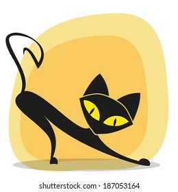 Black cat for your design 