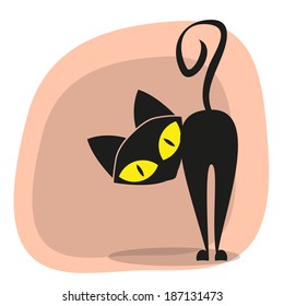 Black cat for your design