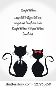 Black cats card