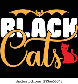 Black Cats, design and vector file.
