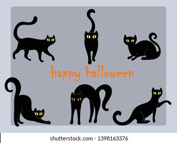 ハロウィン 黒猫 イラスト の画像 写真素材 ベクター画像 Shutterstock