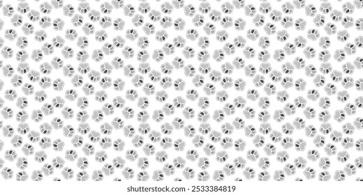 Black Cat's paws prints Seamless pattern. Dog Paw vector seamless repeat pattern . Surface pattern. Background for fabric, textile, postcards for kids. EPS Vector