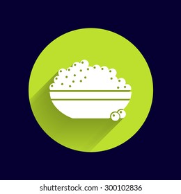 Black caviar logo seafood vector appetite appetizer.