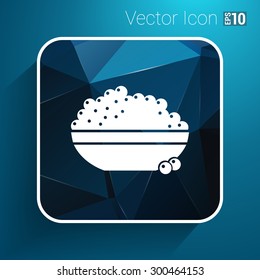 Black caviar logo seafood vector appetite appetizer.