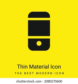 Black Cellphone Back minimal bright yellow material icon