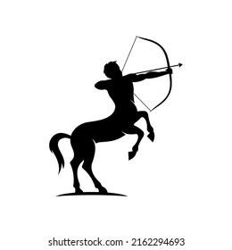 black centaur logo vector template