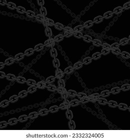 black chain background vector template
