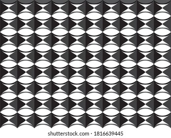 Black chain geometric floral seamless pattern with black color style vector illustration ready for fabric fashion textile print and wallpaper art