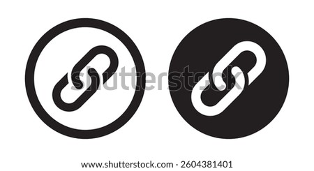 Black Chain, link icon, Vector Illustration