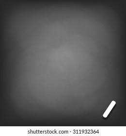 Black chalk board background. Stock vector image.